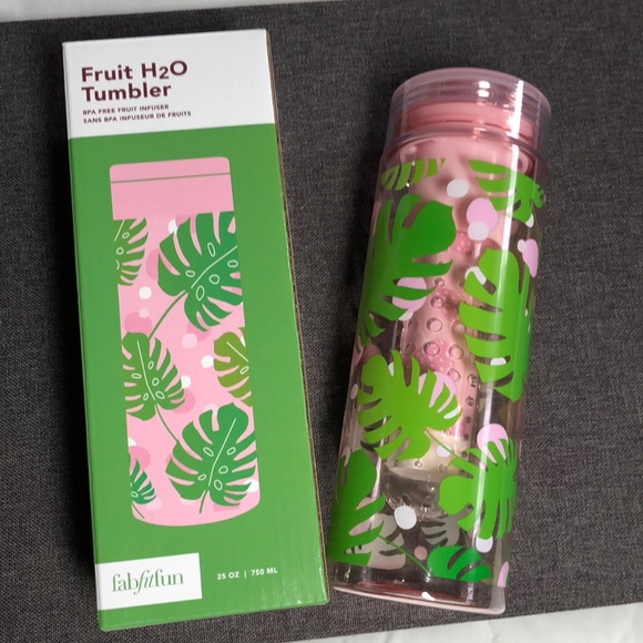 Fabfitfun Other - Fabfitfun plastic fruit H2O Tumbler